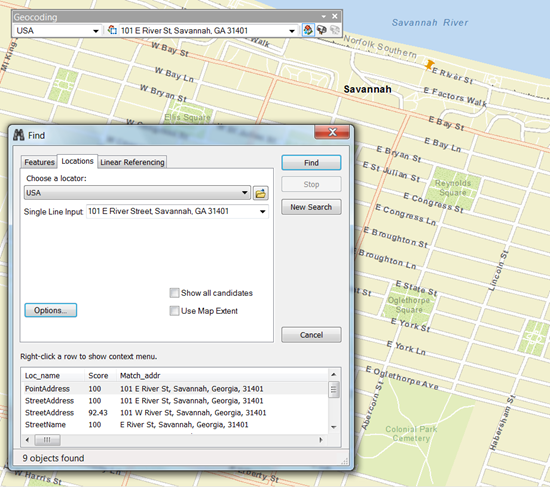 Geocode in Savannah, Georgia Geocode in Savannah, Georgia