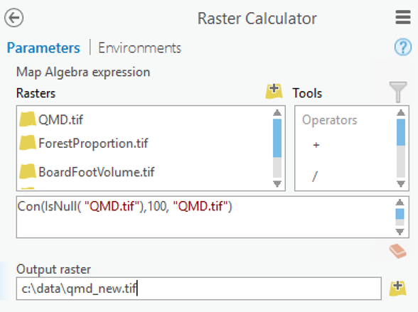Raster Calculator expression to remove NoData values Raster Calculator expression to remove NoData values